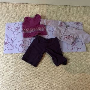 american girl yoga set